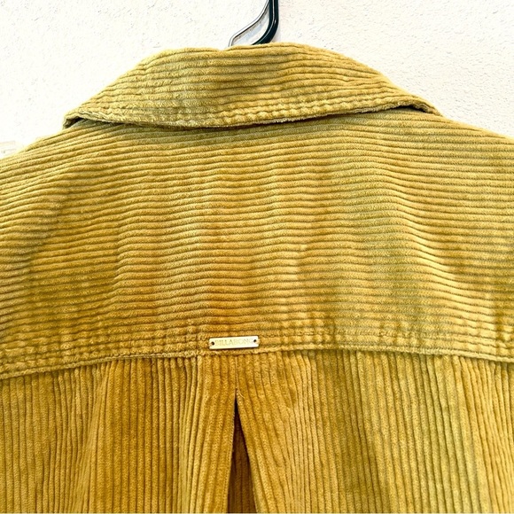 Billabong So Stoked Corduroy Shacket shirt jacket Kiwi oversized womens S cotton - Picture 10 of 11